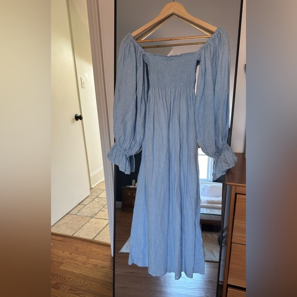 Sleeper 100% Linen Maxi Dress - Picture 1 of 4
